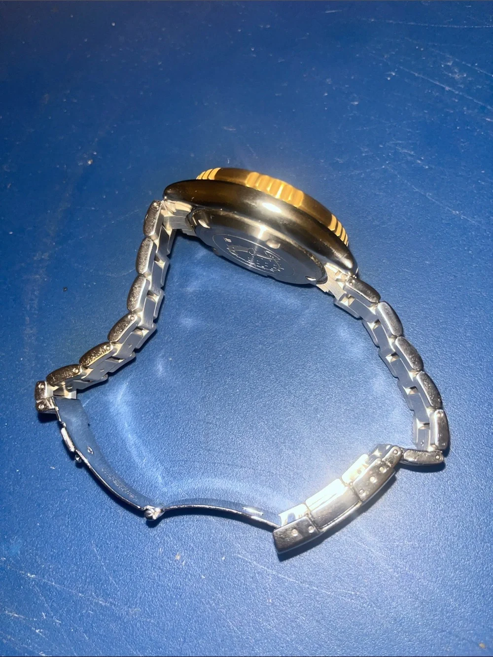 Citizen Two-Tone Gold and Blue Dive Watch